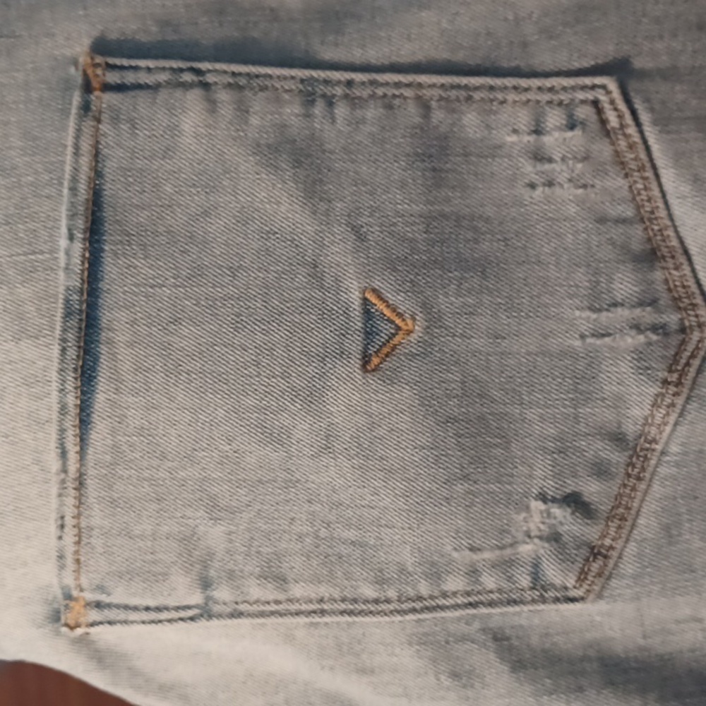 Hudson Barbara Super Skinny Jeans Size 30 high rise distressed Faded Blue - Picture 5 of 16